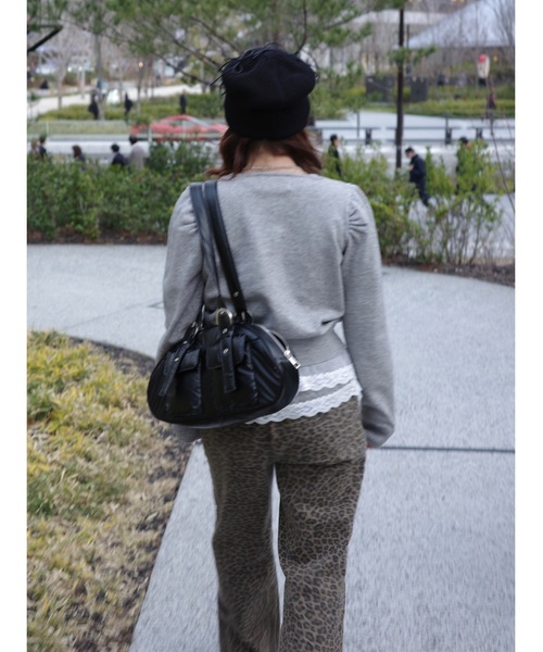 jumelle（ジュメロ）の「【Casselini】ナイロンミニボストン（ボストンバッグ・レディース・オフホワイト/ブラック・FREE）」の6枚目の写真