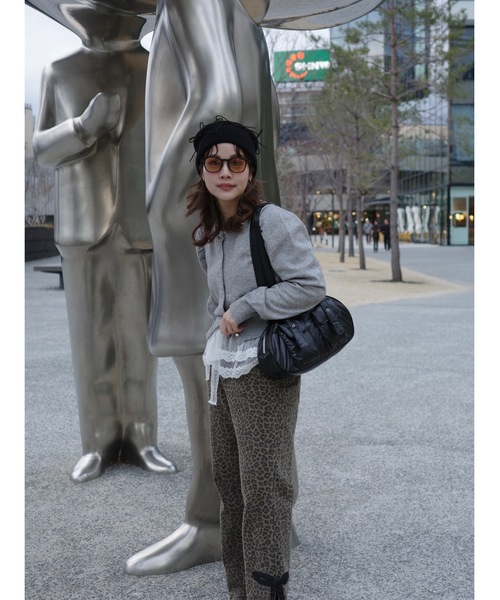 jumelle（ジュメロ）の「【Casselini】ナイロンミニボストン（ボストンバッグ・レディース・オフホワイト/ブラック・FREE）」の5枚目の写真