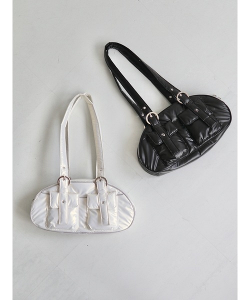 jumelle（ジュメロ）の「【Casselini】ナイロンミニボストン（ボストンバッグ・レディース・オフホワイト/ブラック・FREE）」の15枚目の写真