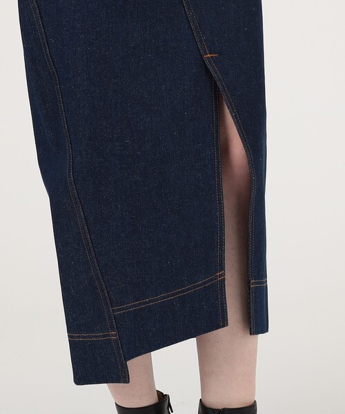 JACQUEMUS（ジャックムス）の「JACQUEMUS LA JUPE DE-NIMES コットンデニムスカート（デニムスカート・レディース・ブルー・25/24）」の10枚目の写真