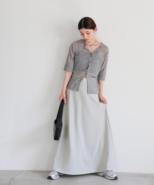 セール】【洗える】カットジョーゼットフレアスカート（スカート