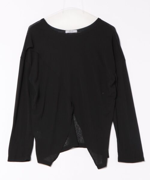 B'day（ビーデイ）の「【 B'day / ビーデー 】冷房対策 2wayトップス シースルー カットソー（Tシャツ/カットソー・レディース・ブラック/ホワイト・FREE）」の13枚目の写真