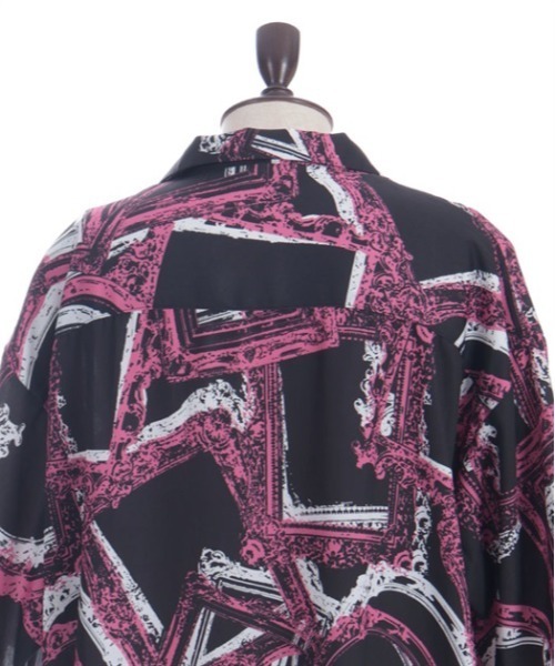 AXES-X（アクシーズエックス）の「額縁プリントアロハシャツ（シャツ/ブラウス・メンズ・ホワイト/ピンク/ブラック・X-LARGE/LARGE/MEDIUM）」の8枚目の写真