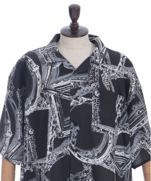 AXES-X（アクシーズエックス）の「額縁プリントアロハシャツ（シャツ/ブラウス・メンズ・ホワイト/ピンク/ブラック・X-LARGE/LARGE/MEDIUM）」の20枚目の写真