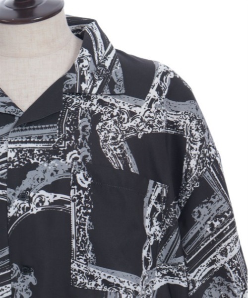 AXES-X（アクシーズエックス）の「額縁プリントアロハシャツ（シャツ/ブラウス・メンズ・ホワイト/ピンク/ブラック・X-LARGE/LARGE/MEDIUM）」の21枚目の写真