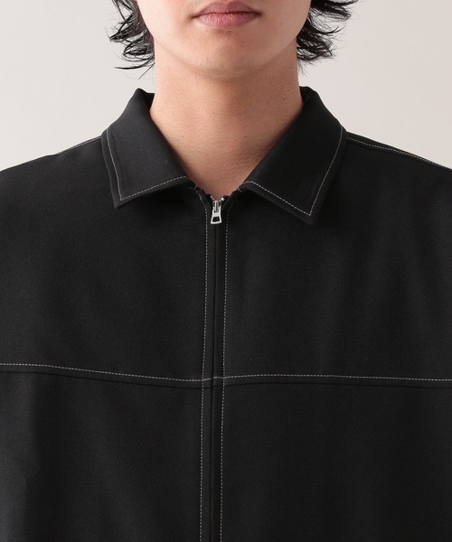 RAGEBLUE（レイジブルー）の「【セットアップ対応】配色ステッチ/オーバーサイズシャツ（シャツ/ブラウス・メンズ・ブラック/ホワイト/ネイビー/ベージュ・MEDIUM/LARGE）」の17枚目の写真