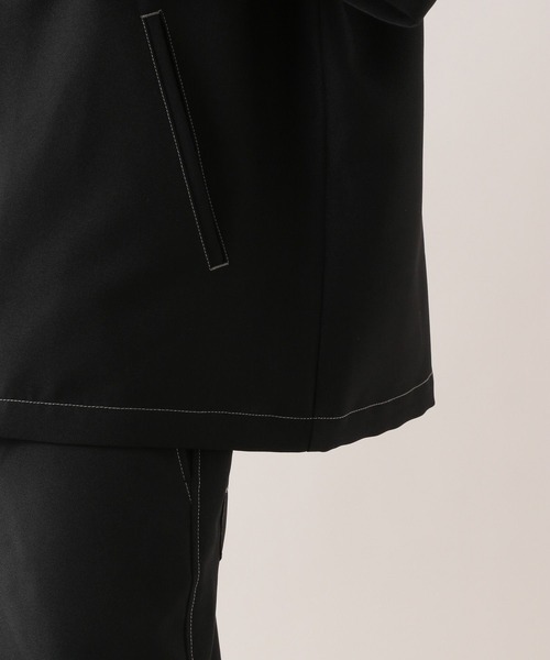 RAGEBLUE（レイジブルー）の「【セットアップ対応】配色ステッチ/オーバーサイズシャツ（シャツ/ブラウス・メンズ・ブラック/ホワイト/ネイビー/ベージュ・MEDIUM/LARGE）」の20枚目の写真