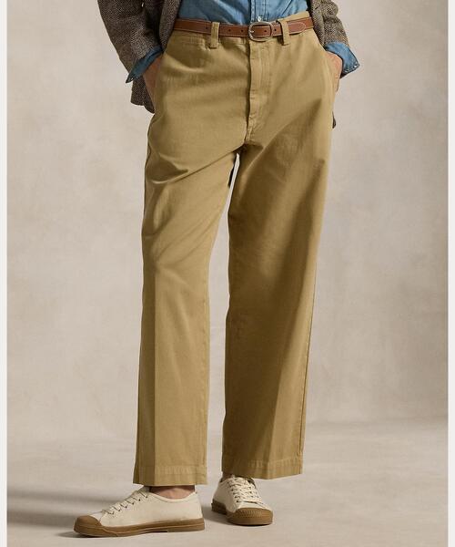 POLO RALPH LAUREN（ポロ ラルフ ローレン）の「コットン チノ ストレートレッグ パンツ（チノパンツ・レディース・ブラウン系3・0/00/2/6/4/8）」の6枚目の写真