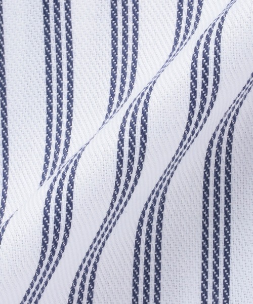 TOKYO SHIRTS（トウキョウシャツ）の「【吸水速乾】 形態安定ノーアイロン スキッパー 半袖ビジネスワイシャツ（ビジネスシャツ・レディース・ネイビー・S/LL/XL/M/L）」の2枚目の写真