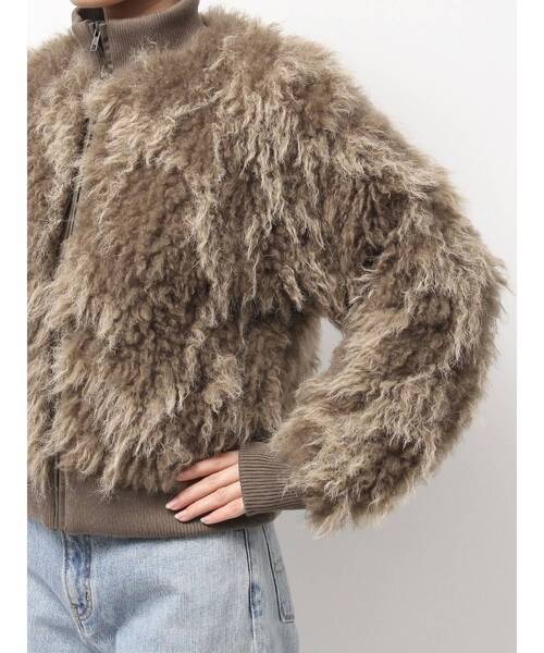 Ungrid（アングリッド）の「ミックスファーショートブルゾン（ブルゾン・レディース・ブラウン・FREE）」の15枚目の写真