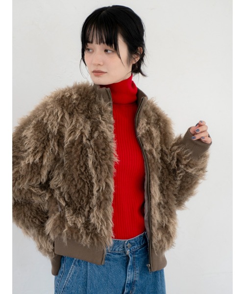 セール】ミックスファーショートブルゾン（ブルゾン）｜Ungrid（アン