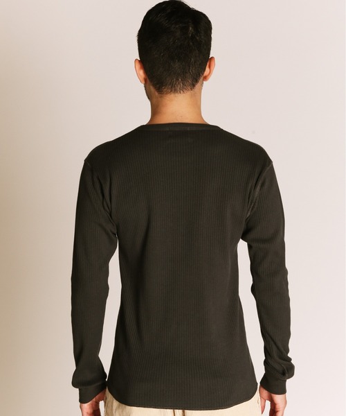 Schott(ショット)の「Schott/ショット/ARMY RIB LS T-SHIRT/アーミーリブ ロンT(Tシャツ/カットソー・メンズ・チャコールグレー/ナチュラル・M/2XL/XL/L)」の4枚目の写真