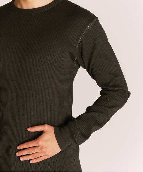 Schott(ショット)の「Schott/ショット/ARMY RIB LS T-SHIRT/アーミーリブ ロンT(Tシャツ/カットソー・メンズ・チャコールグレー/ナチュラル・M/2XL/XL/L)」の6枚目の写真