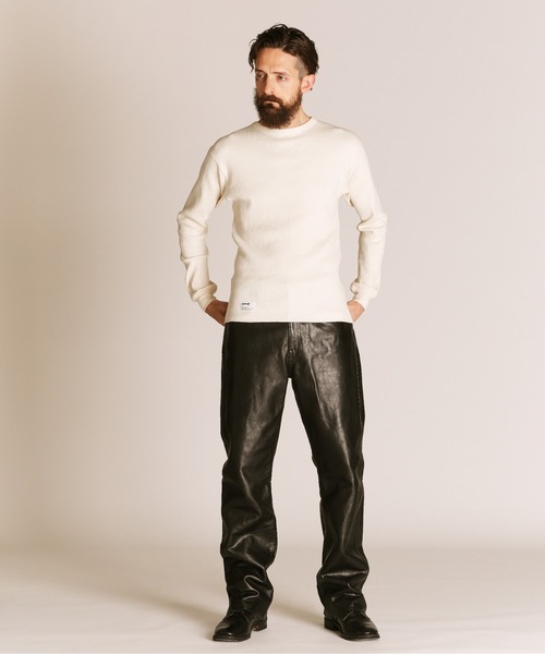 Schott(ショット)の「Schott/ショット/ARMY RIB LS T-SHIRT/アーミーリブ ロンT(Tシャツ/カットソー・メンズ・チャコールグレー/ナチュラル・M/2XL/XL/L)」の8枚目の写真