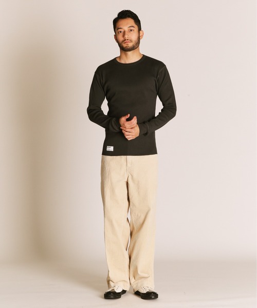 Schott(ショット)の「Schott/ショット/ARMY RIB LS T-SHIRT/アーミーリブ ロンT(Tシャツ/カットソー・メンズ・チャコールグレー/ナチュラル・M/2XL/XL/L)」の9枚目の写真
