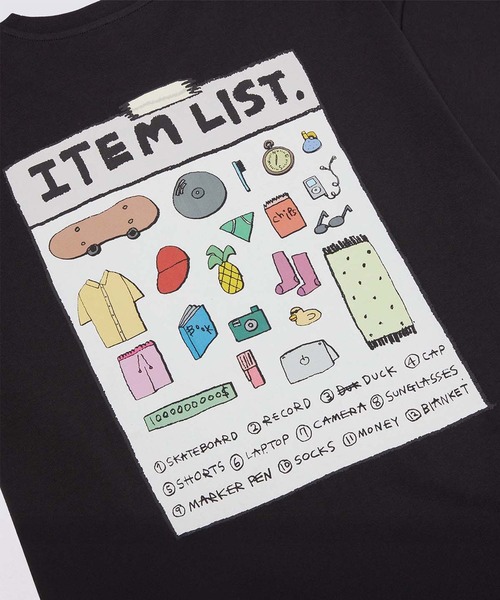 VANS(バンズ)の「RIROO ITEM LIST Tシャツ(Tシャツ/カットソー・メンズ・ブラック/ホワイト・SMALL/MEDIUM/LARGE/X-SMALL/X-LARGE)」の6枚目の写真