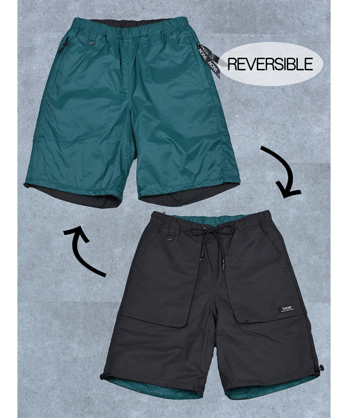 TAION(タイオン)の「【TAION】 REVERSIBLE SHORTS ノンダウン マウンテン リバーシブルショーツ ショートパンツ(その他パンツ・メンズ・パープル系2/カーキ系1/ブルー系/ブラック系1・2/3)」の3枚目の写真
