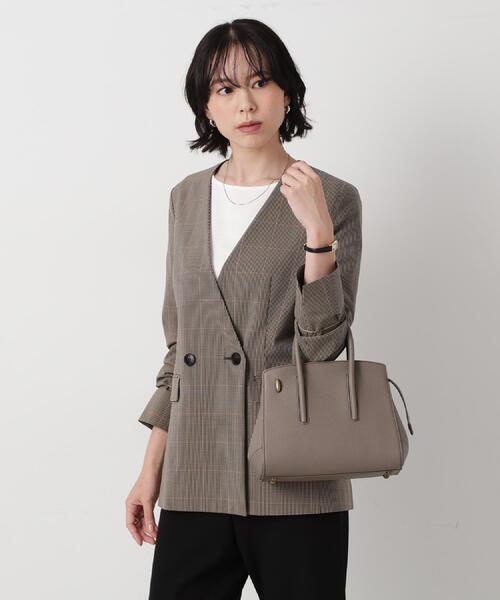 TOFF&LOADSTONE(トフアンドロードストーン)の「Jolie light shrink(ジョリー ライトシュリンク)S(ハンドバッグ・レディース・サックスブルー/ライトオレンジ系/イエロー系その他・00)」の13枚目の写真