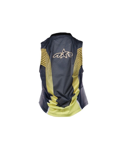 ANDERSSON BELL（アンダースンベル）の「RACING REWORKED SLEEVELESS（タンクトップ・レディース・ブラック×イエロー・SMALL）」の2枚目の写真