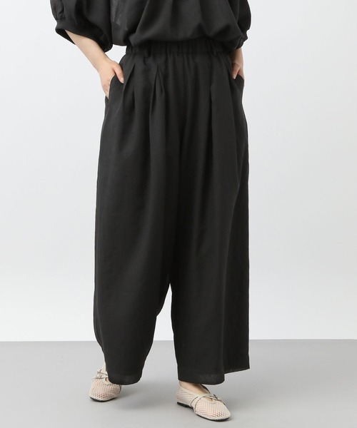 studio CLIP（スタディオクリップ）の「《natural by clip》アンティークタックパンツ[プチサイズあり]（その他パンツ・レディース・ホワイト/ライトグリーン/ブラック・FREE）」の12枚目の写真