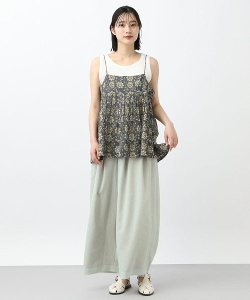 studio CLIP（スタディオクリップ）の「《natural by clip》アンティークタックパンツ[プチサイズあり]（その他パンツ・レディース・ホワイト/ライトグリーン/ブラック・FREE）」の14枚目の写真