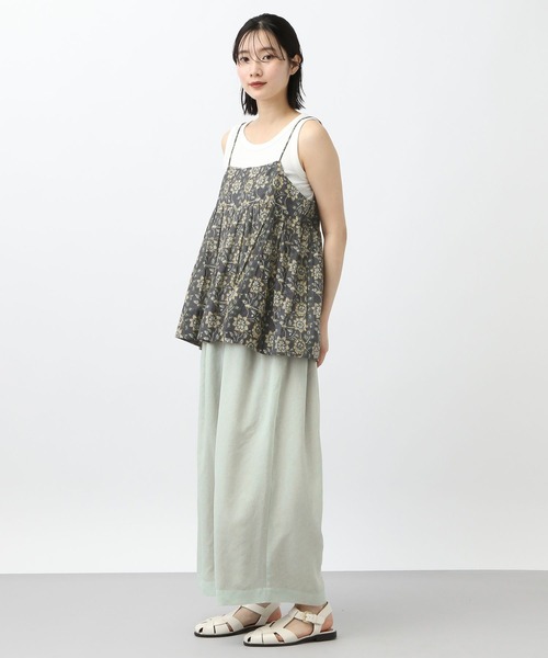 studio CLIP（スタディオクリップ）の「《natural by clip》アンティークタックパンツ[プチサイズあり]（その他パンツ・レディース・ホワイト/ライトグリーン/ブラック・FREE）」の15枚目の写真