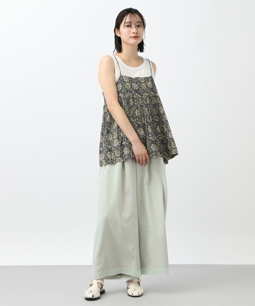 studio CLIP（スタディオクリップ）の「《natural by clip》アンティークタックパンツ[プチサイズあり]（その他パンツ・レディース・ホワイト/ライトグリーン/ブラック・FREE）」の16枚目の写真
