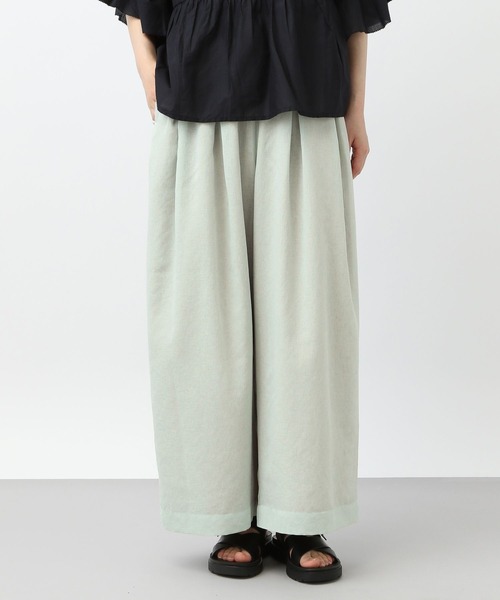 studio CLIP（スタディオクリップ）の「《natural by clip》アンティークタックパンツ[プチサイズあり]（その他パンツ・レディース・ホワイト/ライトグリーン/ブラック・FREE）」の17枚目の写真