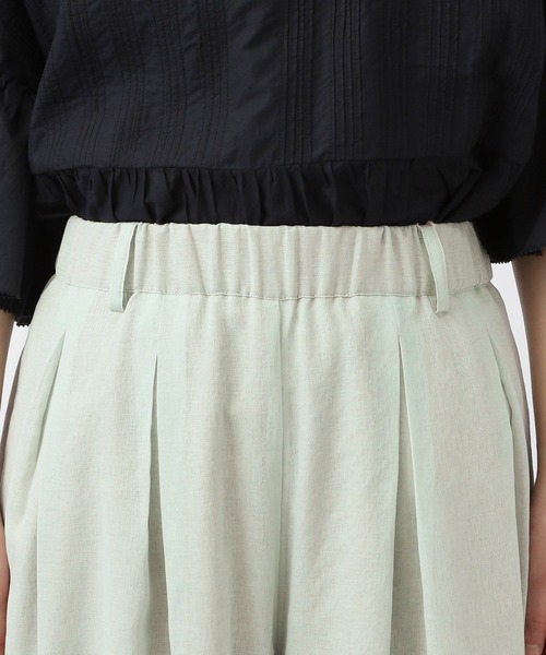 studio CLIP（スタディオクリップ）の「《natural by clip》アンティークタックパンツ[プチサイズあり]（その他パンツ・レディース・ホワイト/ライトグリーン/ブラック・FREE）」の22枚目の写真