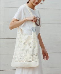 flower | パネルレースバッグ(かごバッグ)