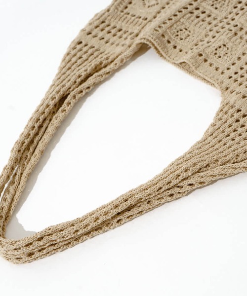 flower(フラワー)の「パネルレースバッグ(かごバッグ・レディース・ブラウン/アイボリー・FREE)」の16枚目の写真