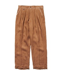 BRUSHED LINEN CUT-OFF PANTS