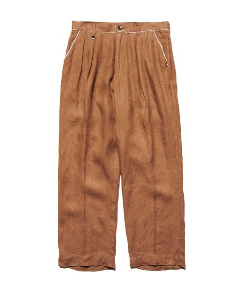 uniform experiment（ユニフォームエクスペリメント）の「BRUSHED LINEN CUT-OFF PANTS（その他パンツ・メンズ・ブラック/ブラウン・3/2/4/1）」の2枚目の写真