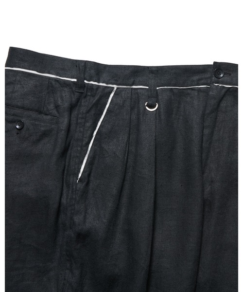 uniform experiment（ユニフォームエクスペリメント）の「BRUSHED LINEN CUT-OFF PANTS（その他パンツ・メンズ・ブラック/ブラウン・3/2/4/1）」の8枚目の写真