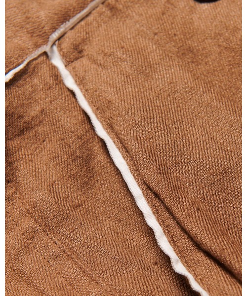 uniform experiment（ユニフォームエクスペリメント）の「BRUSHED LINEN CUT-OFF PANTS（その他パンツ・メンズ・ブラック/ブラウン・3/2/4/1）」の12枚目の写真