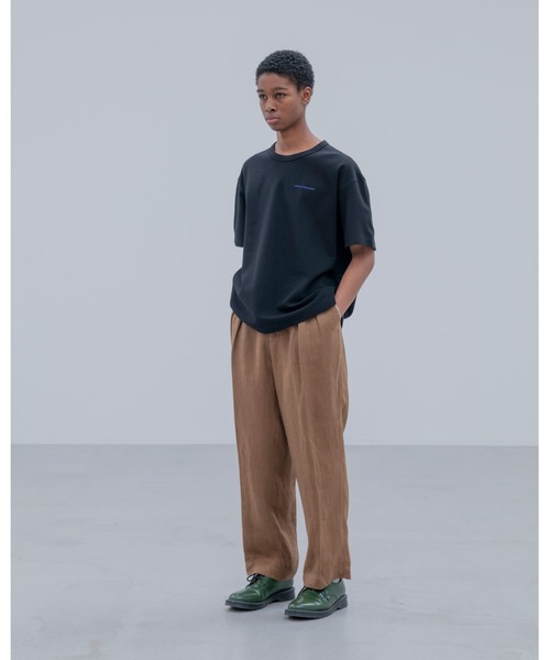 uniform experiment（ユニフォームエクスペリメント）の「BRUSHED LINEN CUT-OFF PANTS（その他パンツ・メンズ・ブラック/ブラウン・3/2/4/1）」の5枚目の写真
