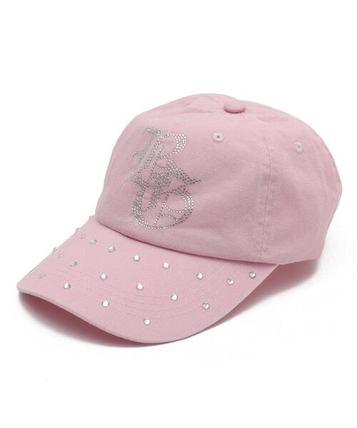 WEGO/【25年春夏新作】ロゴラインストーンキャップ（キャップ