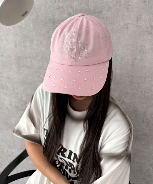 WEGO(ウィゴー)の「WEGO/ロゴラインストーンキャップ(キャップ・レディース・その他1/ライトピンク/ブラック・FREE)」の18枚目の写真