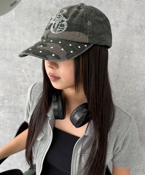 WEGO(ウィゴー)の「WEGO/ロゴラインストーンキャップ(キャップ・レディース・その他1/ライトピンク/ブラック・FREE)」の20枚目の写真