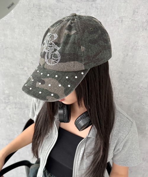 WEGO(ウィゴー)の「WEGO/ロゴラインストーンキャップ(キャップ・レディース・その他1/ライトピンク/ブラック・FREE)」の21枚目の写真