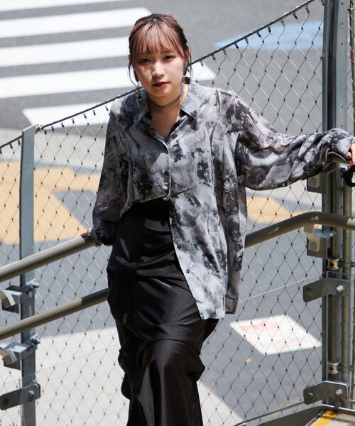 Mavie..7 柄シャツ Mavie..7 シャツ ブラウス 「Mavie..7」「新色登場」柄シャツ