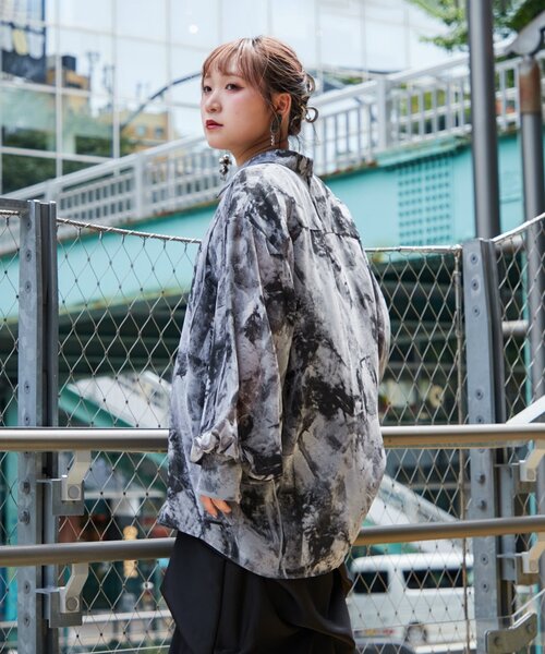 【新品】Mavie...7シアー柄シャツ Mavie..7】シアー柄シャツ（シャツ/ブラウス）｜Mavie..7