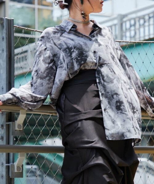 Mavie..7（メヴィセットゥ）の「【Mavie..7】シアー柄シャツ（シャツ/ブラウス・レディース・その他1・FREE）」の8枚目の写真