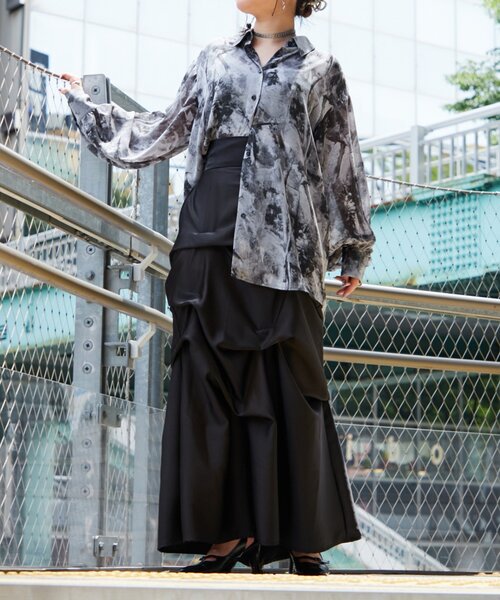 Mavie..7（メヴィセットゥ）の「【Mavie..7】シアー柄シャツ（シャツ/ブラウス・レディース・その他1・FREE）」の13枚目の写真