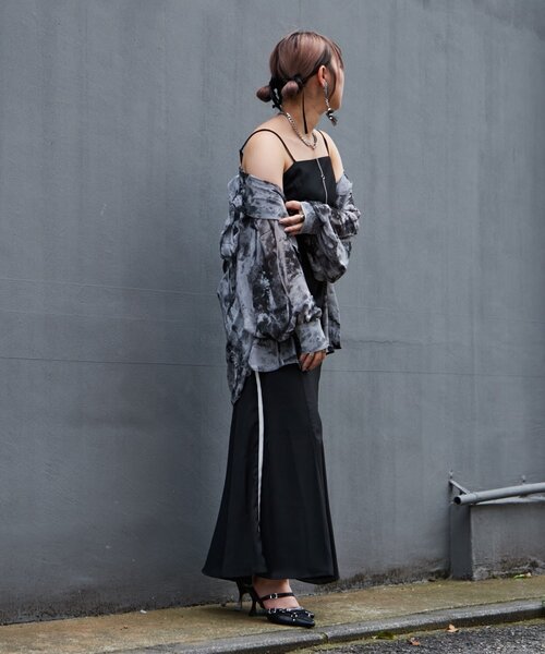 Mavie..7】シアー柄シャツ（シャツ/ブラウス）｜Mavie..7