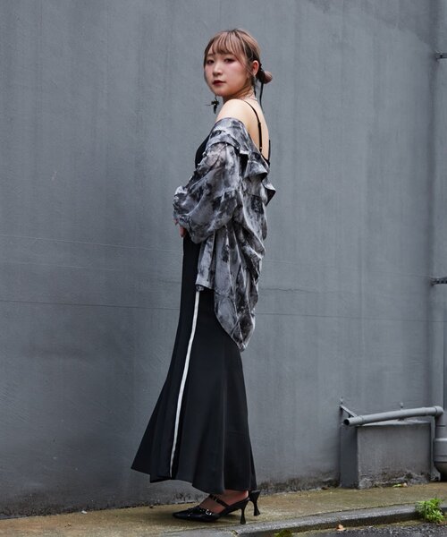 Mavie..7】シアー柄シャツ（シャツ/ブラウス）｜Mavie..7