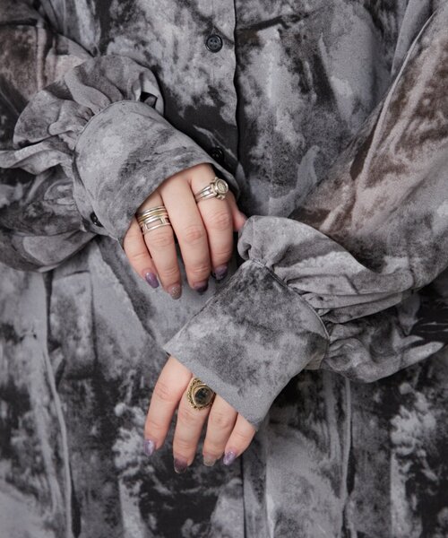 【新品】Mavie...7シアー柄シャツ Mavie..7】シアー柄シャツ（シャツ/ブラウス）｜Mavie..7