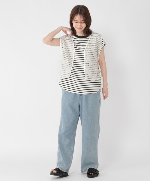 studio CLIP（スタディオクリップ）の「コードレースジレ（ベスト・レディース・ブラック/アイボリー・FREE）」の13枚目の写真