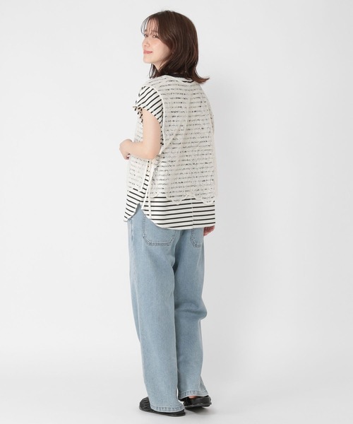 studio CLIP（スタディオクリップ）の「コードレースジレ（ベスト・レディース・ブラック/アイボリー・FREE）」の15枚目の写真