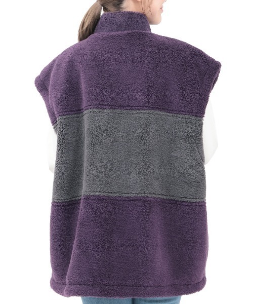 チチカカ（チチカカ）の「Orale! カラー切替ボアベスト（その他アウター・レディース・ブラック/パープル・FREE）」の12枚目の写真